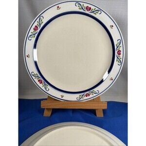 Tienshan Stoneware Folk Dance Dinner Plate 10.5" Hearts Scrolls Replacement